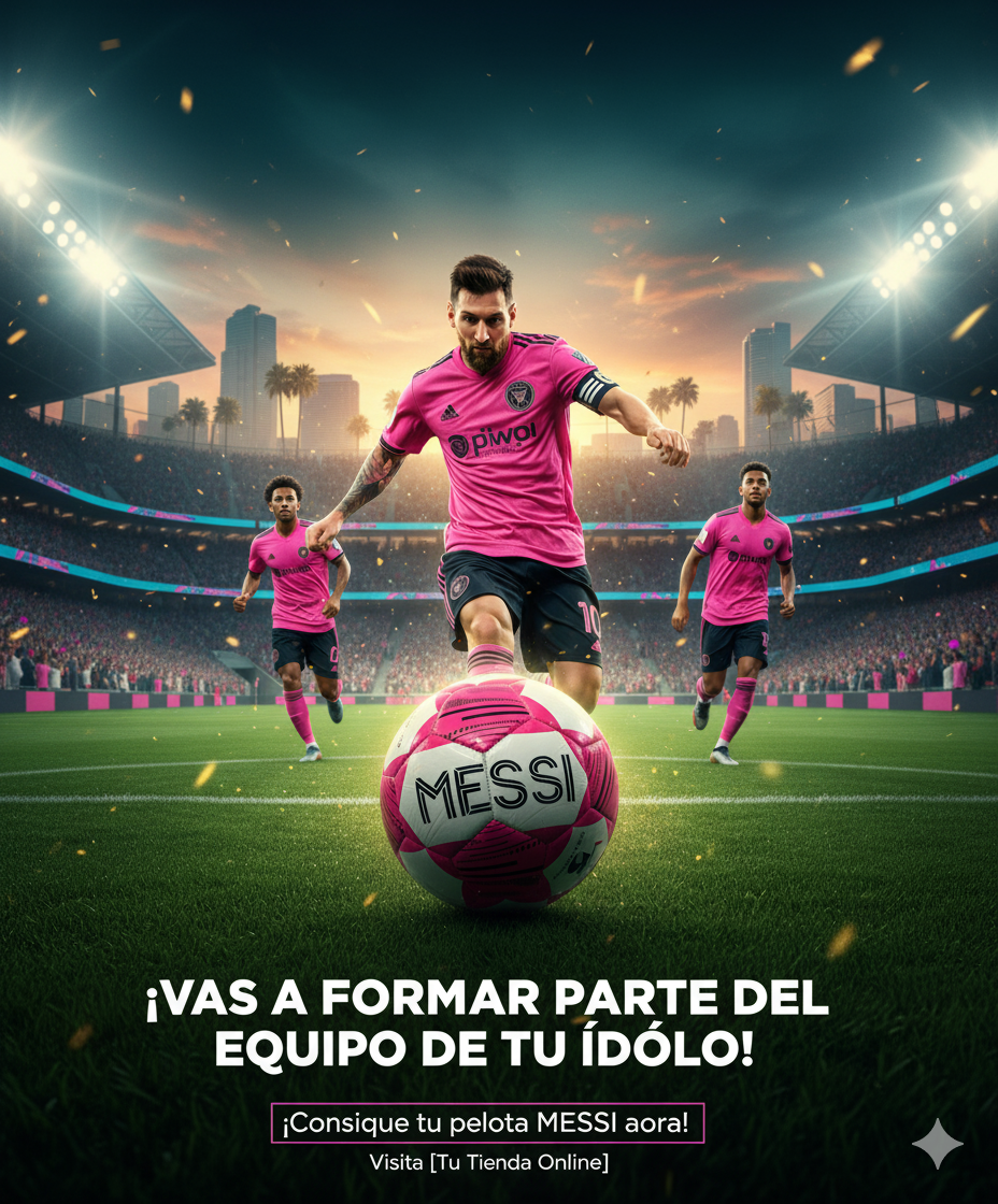 Pelota Inter Miami con Escudo N° 5